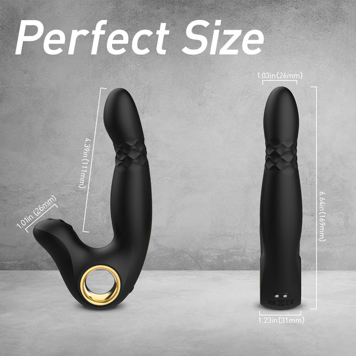 YoYoLemon Prostate Massager Stimulátor bodu P pro muže, vibrátor bodu G a klitorisu pro ženy